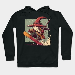 Funny Wizard snowboarder Hoodie